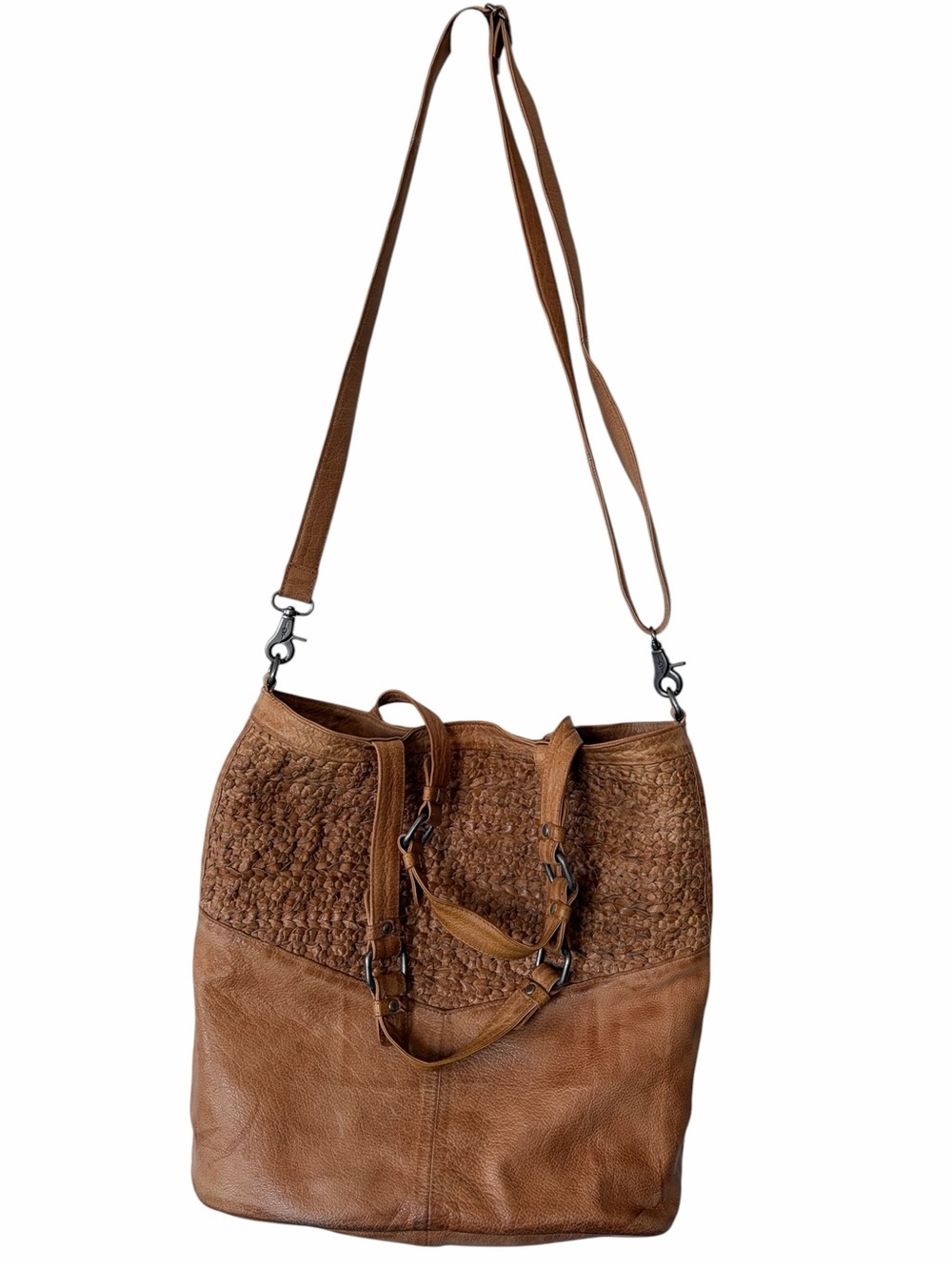 Day & Mood Anthropologie Billie Braided leather tote